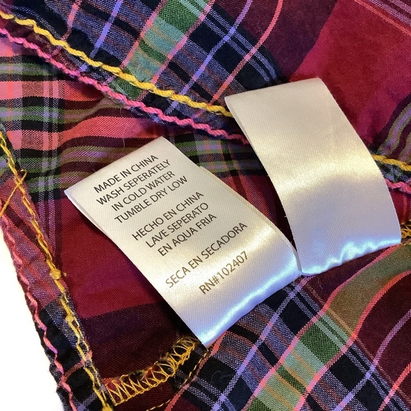 EUC LS plaid top by Roar - Picture 13 of 15